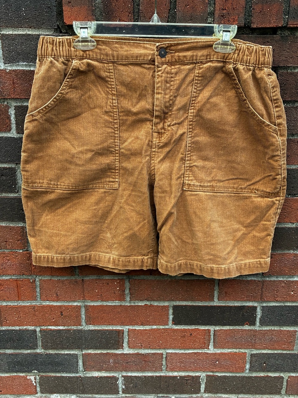 Line of Trade Men's Corduroy Utility Shorts - Brown Large
